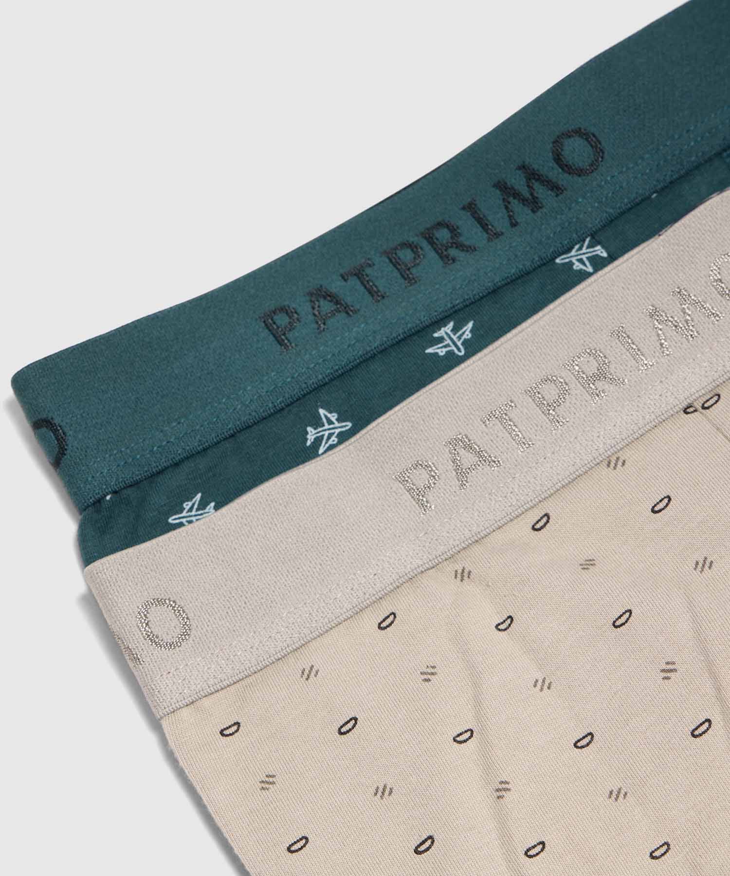 Set x2 B&oacute;xers Medios con Estampado para Hombre