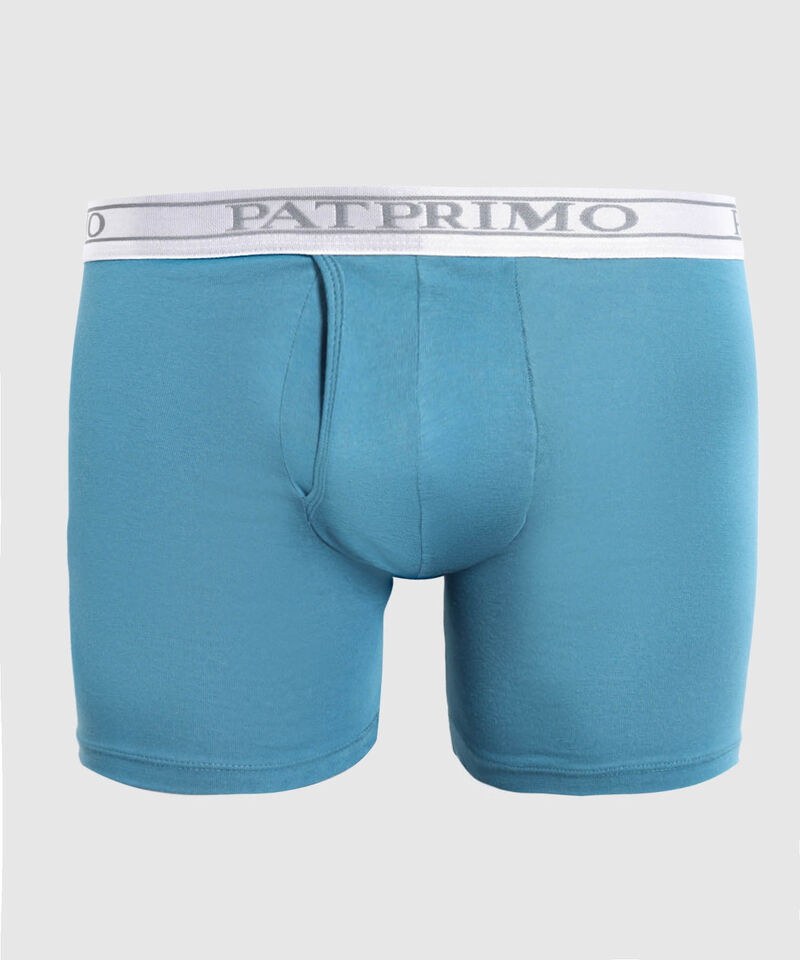 Boxer Para Hombre Con Bragueta Funcional En Lycra-Algodón