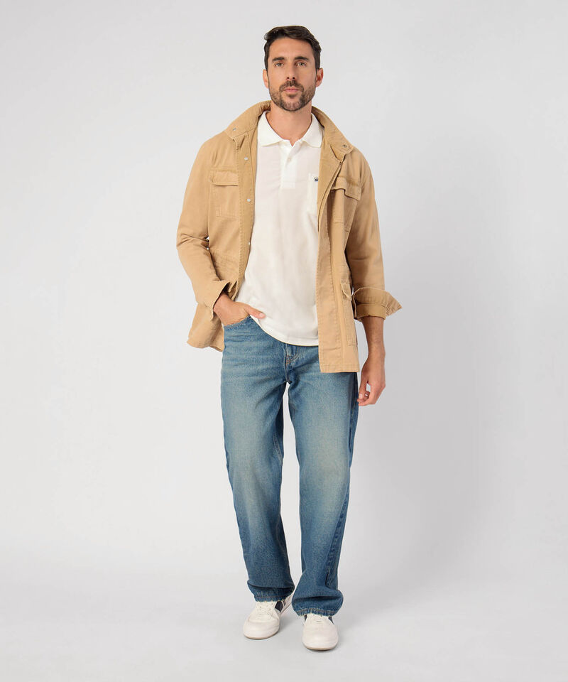 Polo Unicolor Con Bolsillo 