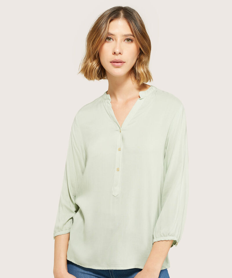 Blusa Manga 3/4 Unicolor