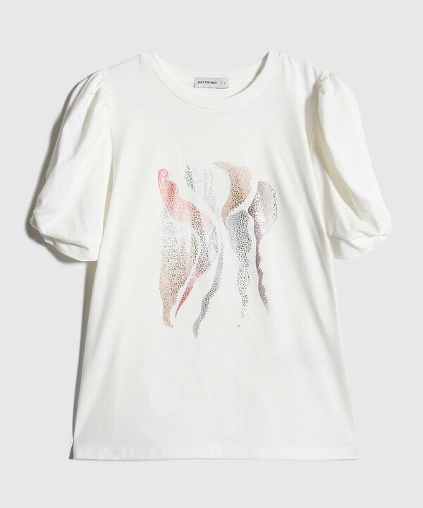 Camiseta Con Screen En Frente  Escote Redondo