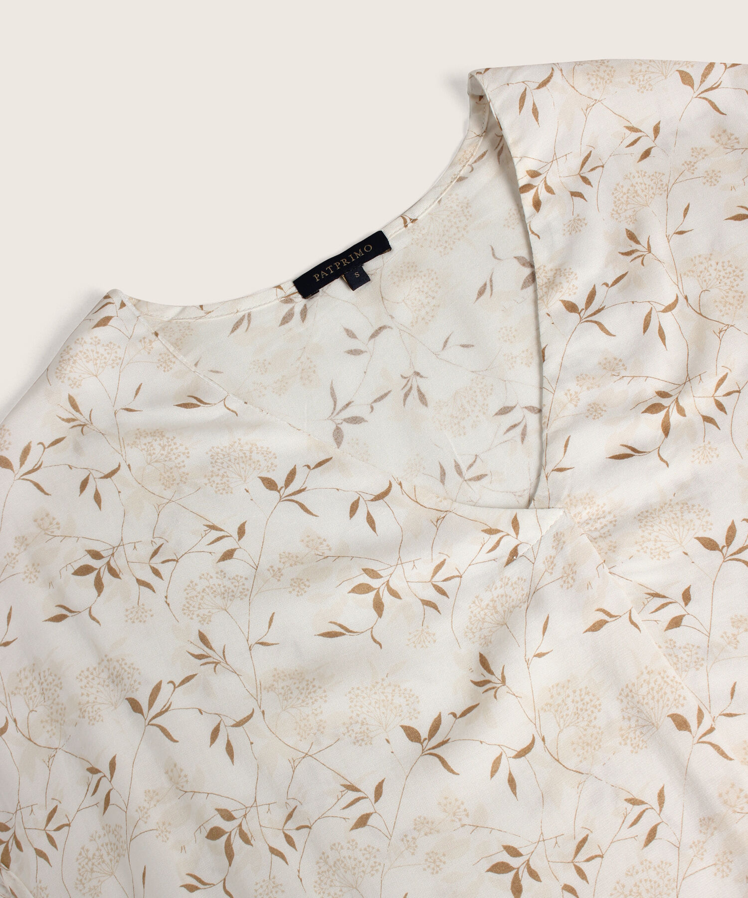 Blusa Manga Corta Con Prense