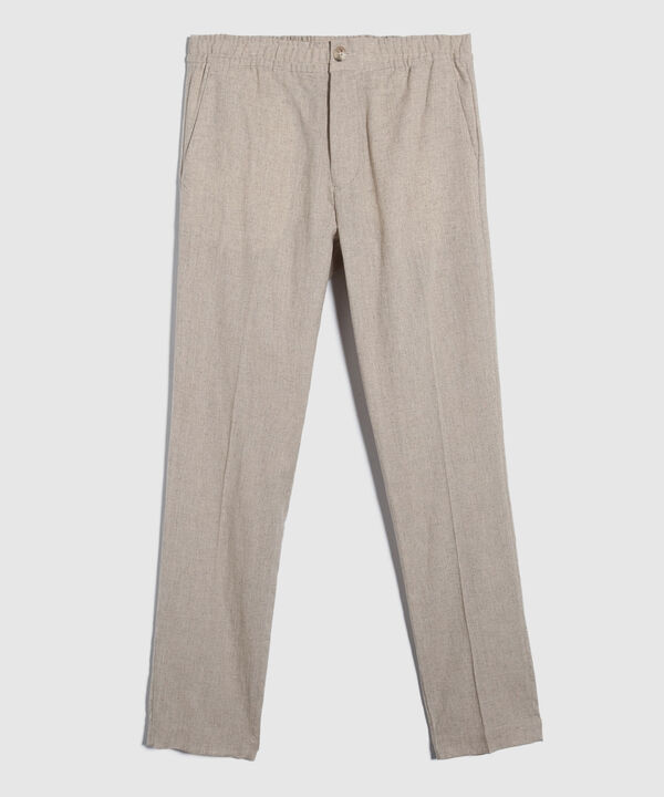 Pantalón Tipo Chino En Lino