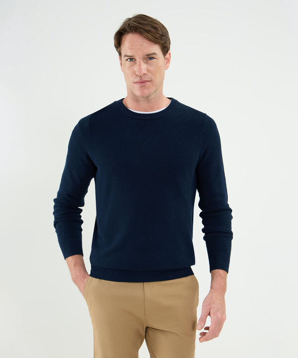 Saco Cuello Redondo Con Coderas Para Hombre image number null