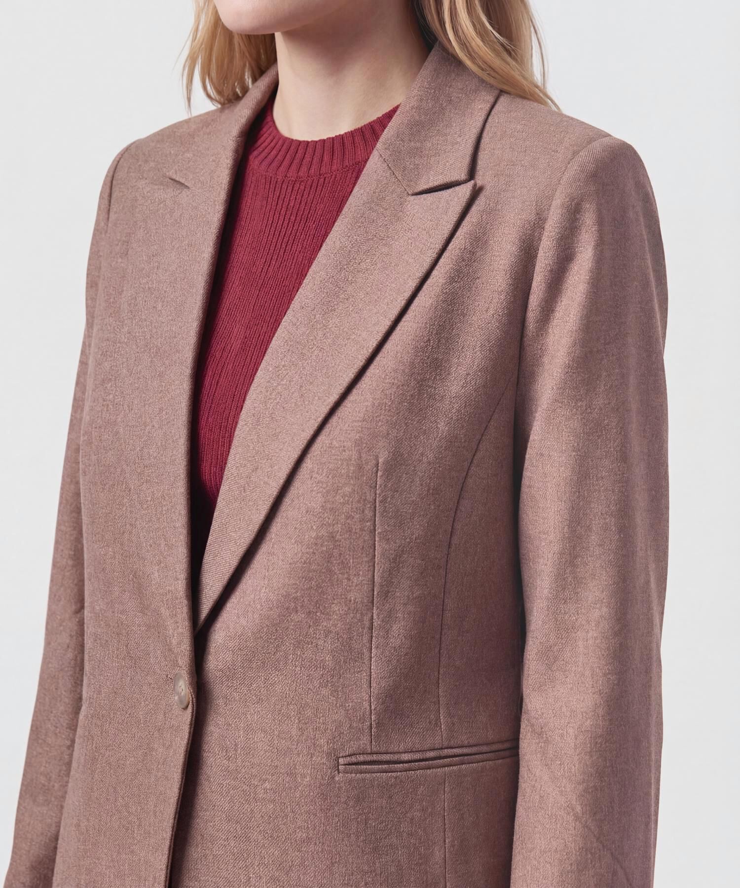 Blazer Cl&aacute;sico Con Un Solo Bot&oacute;n Para Mujer