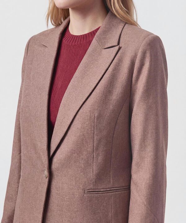 Blazer Cl&aacute;sico Con Un Solo Bot&oacute;n Para Mujer