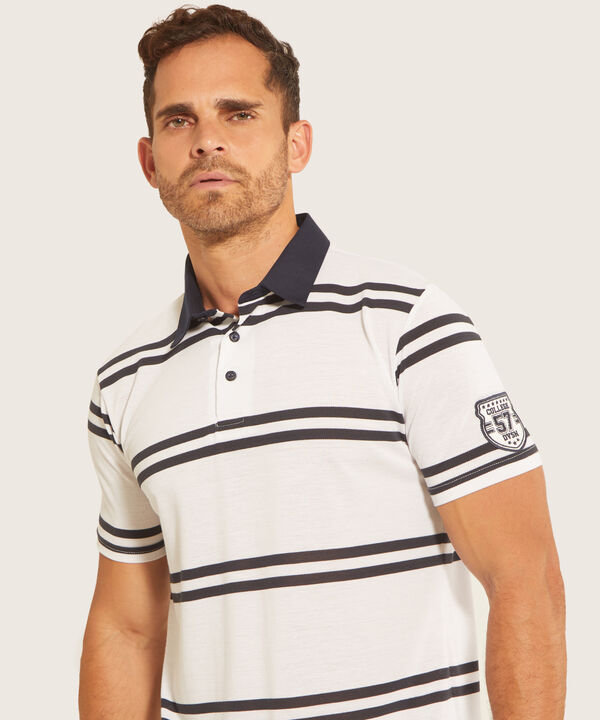 Polo Preteñida Con Aplique En Manga