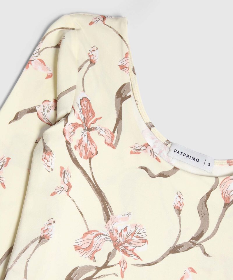 Camiseta Estampada Manga 3/4 