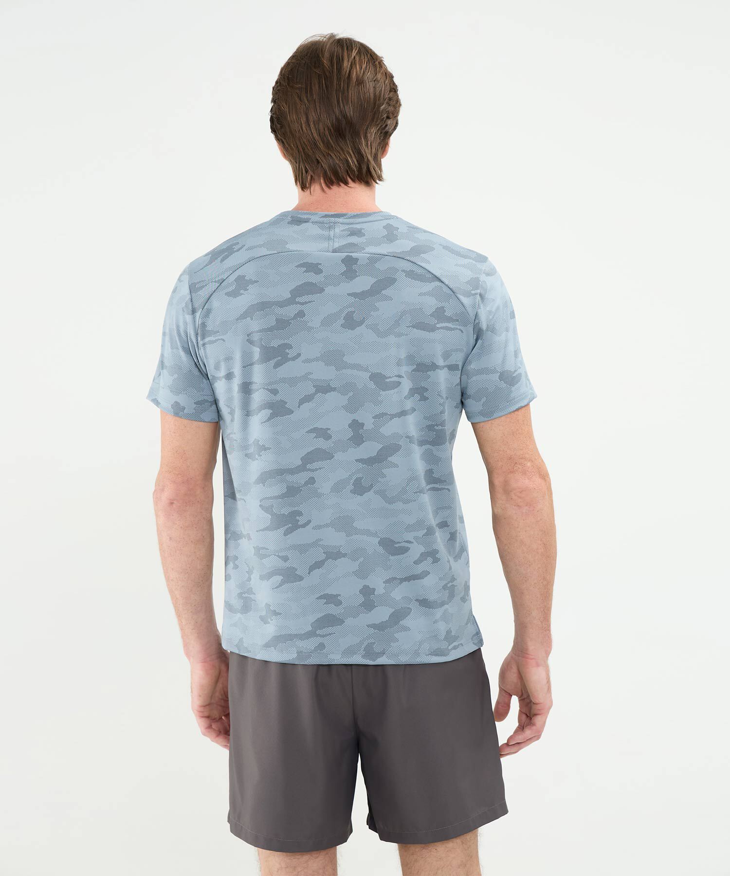 Camiseta Manga Corta Unicolor Texturizada