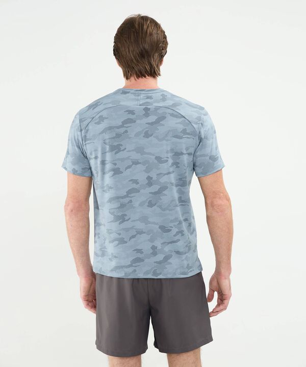Camiseta Manga Corta Unicolor Texturizada