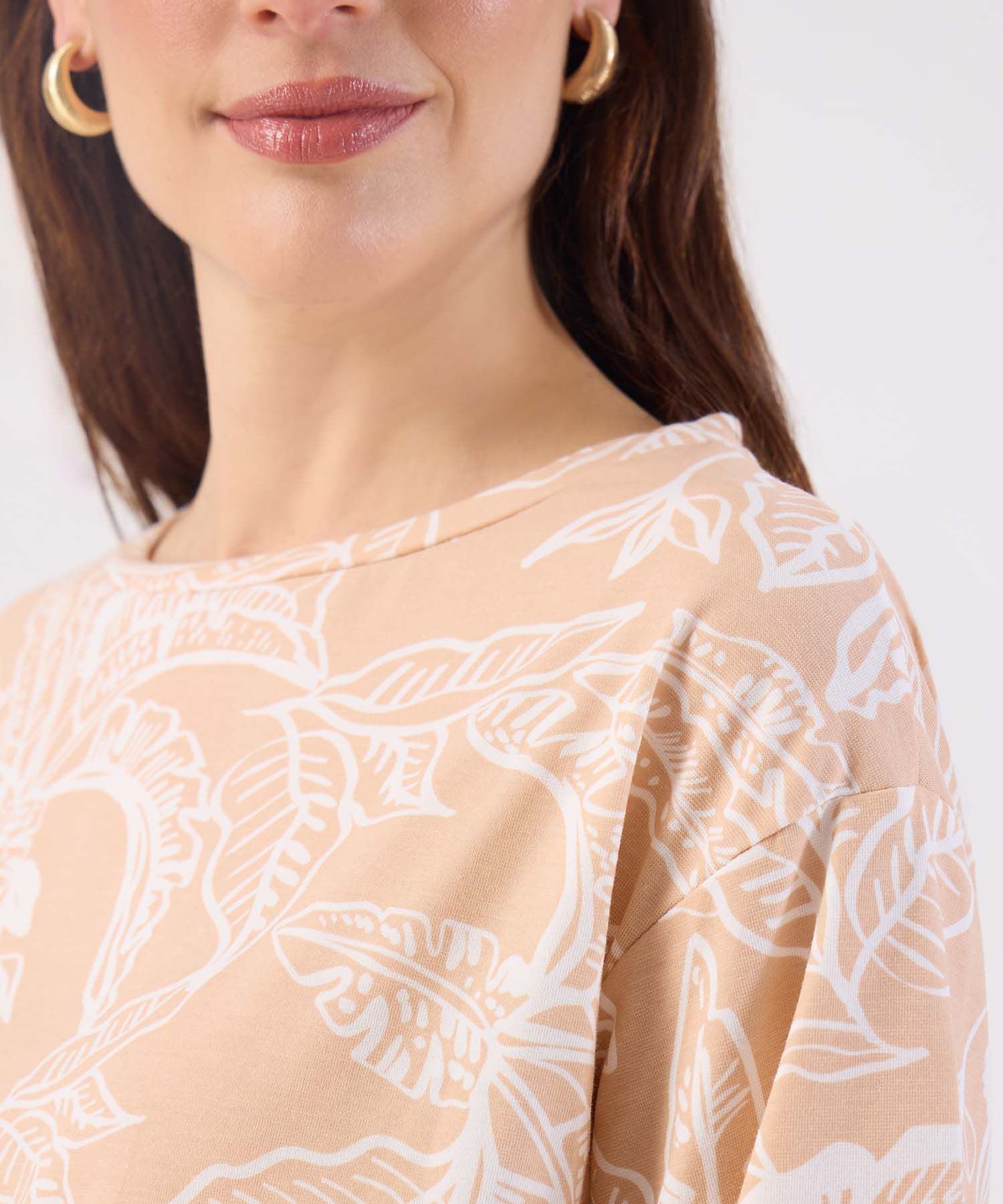 Camiseta Estampado Floral