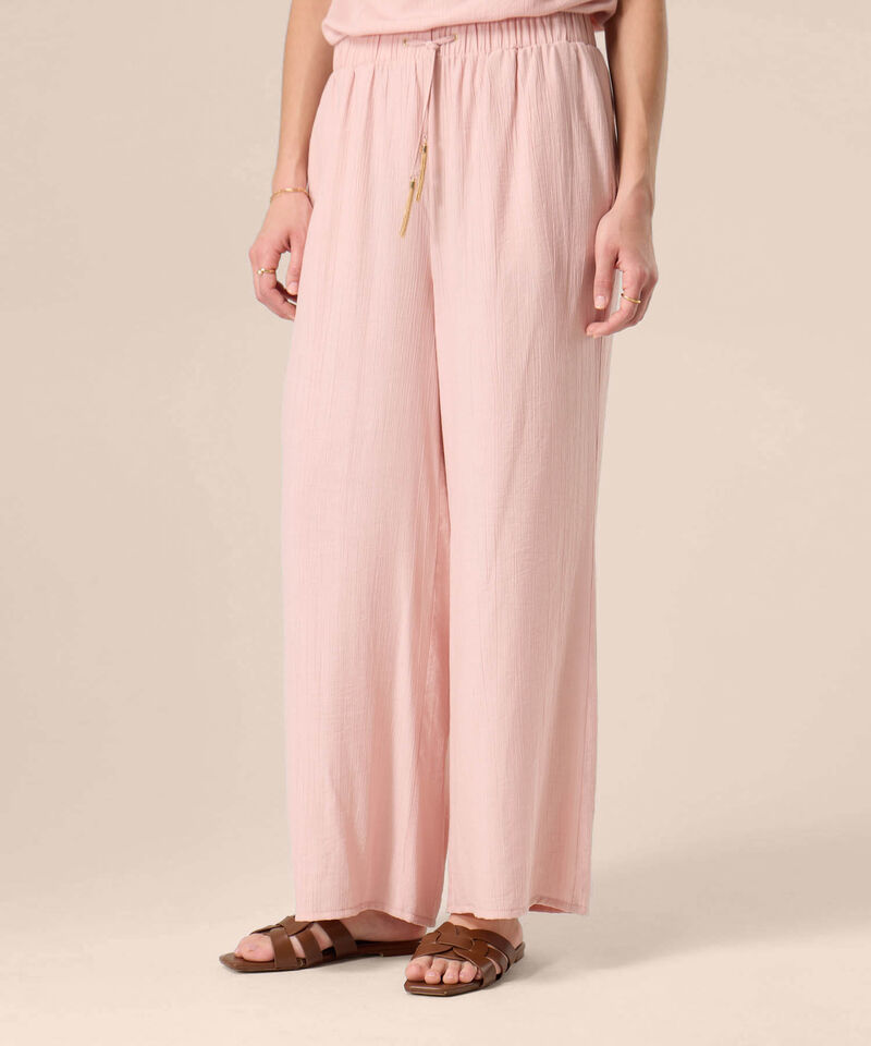 Pantal&oacute;n Fluido De Silueta Amplia Para Mujer