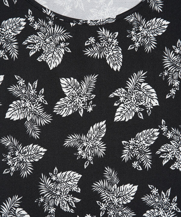 Camiseta Mujer Manga Corta Estampado Floral