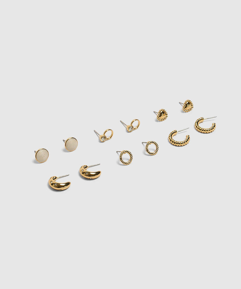 Set X6 Aretes Variados Mujer