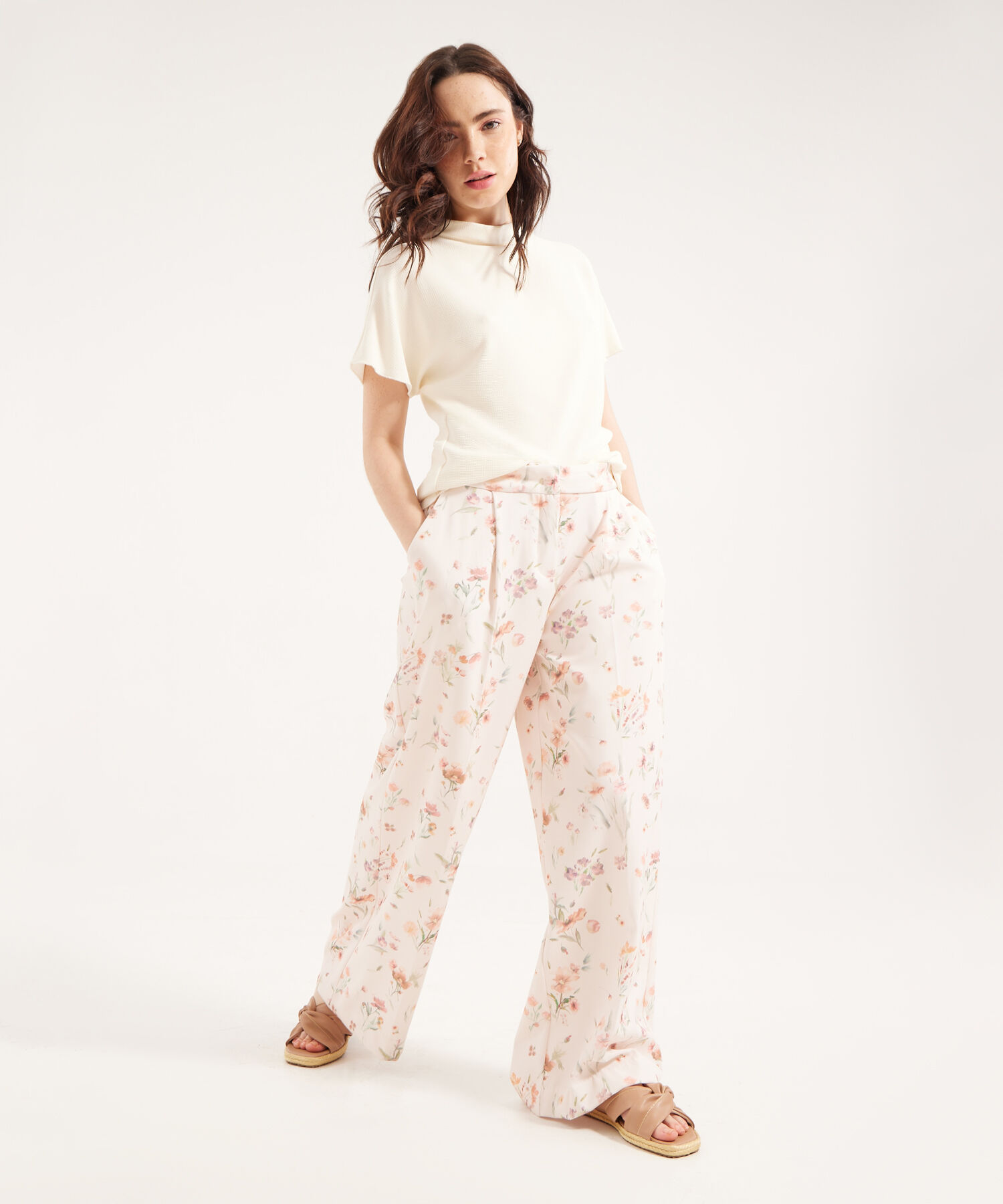 Pantalón Culotte Con Estampado