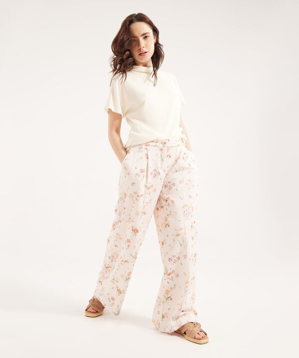 Pantalón Culotte Con Estampado