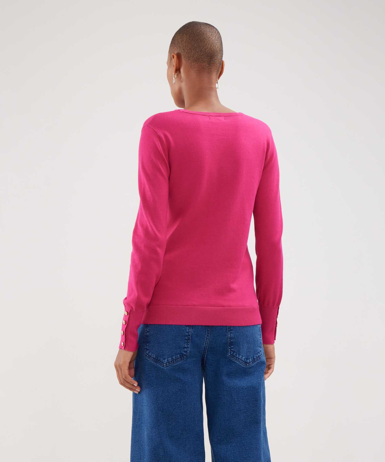 Saco Unicolor Con Botones En Puño