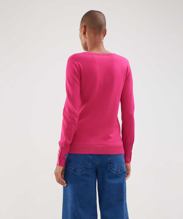 Saco Unicolor Con Botones En Puño
