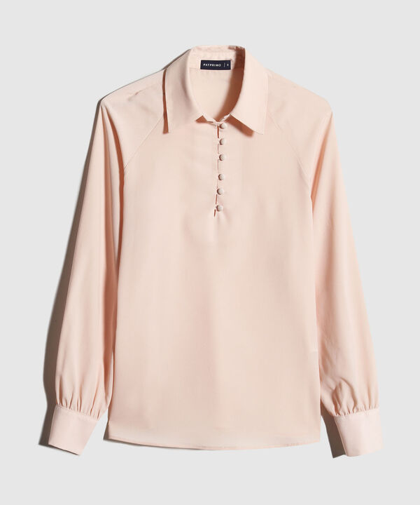 Camisa Unicolor Con Casquetes