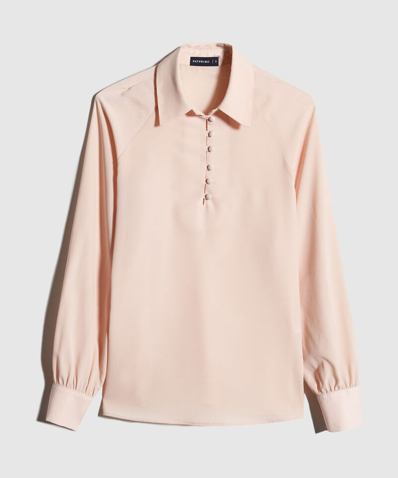 Camisa Unicolor Con Casquetes
