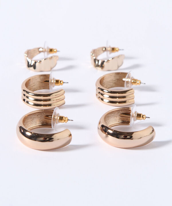SET X 3 PARES DE ARETES