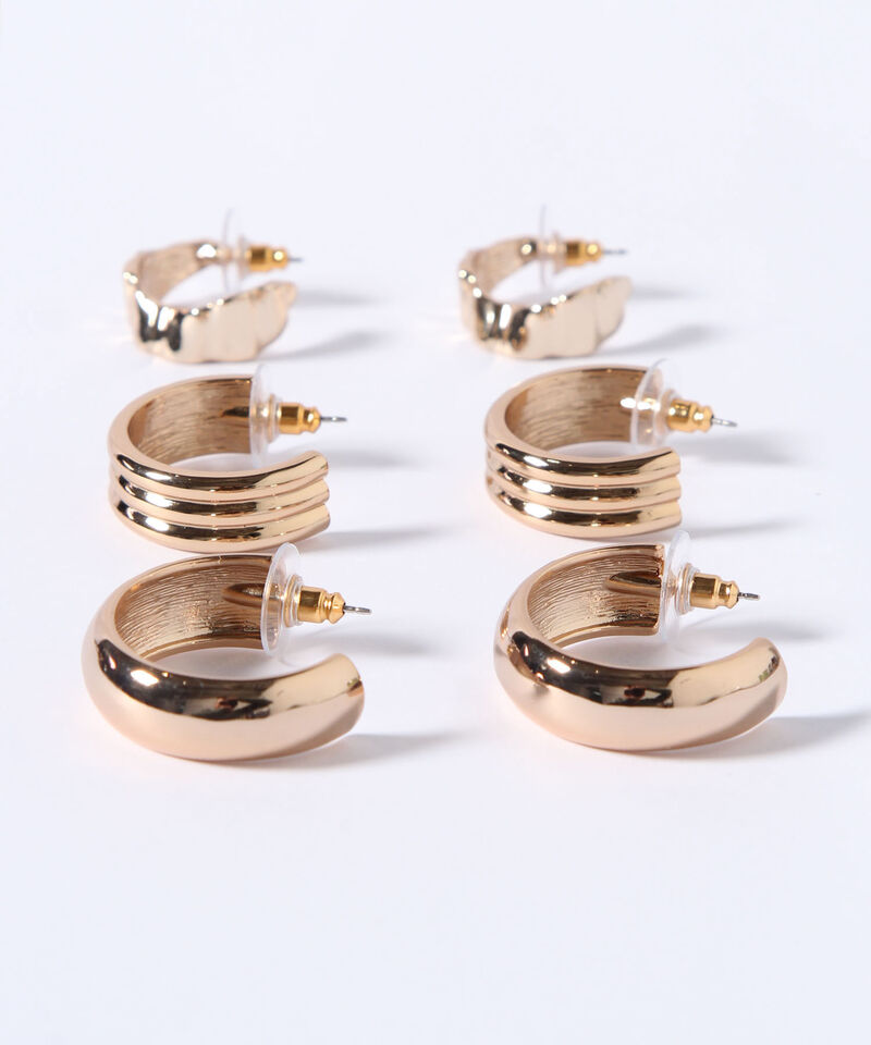 SET X 3 PARES DE ARETES