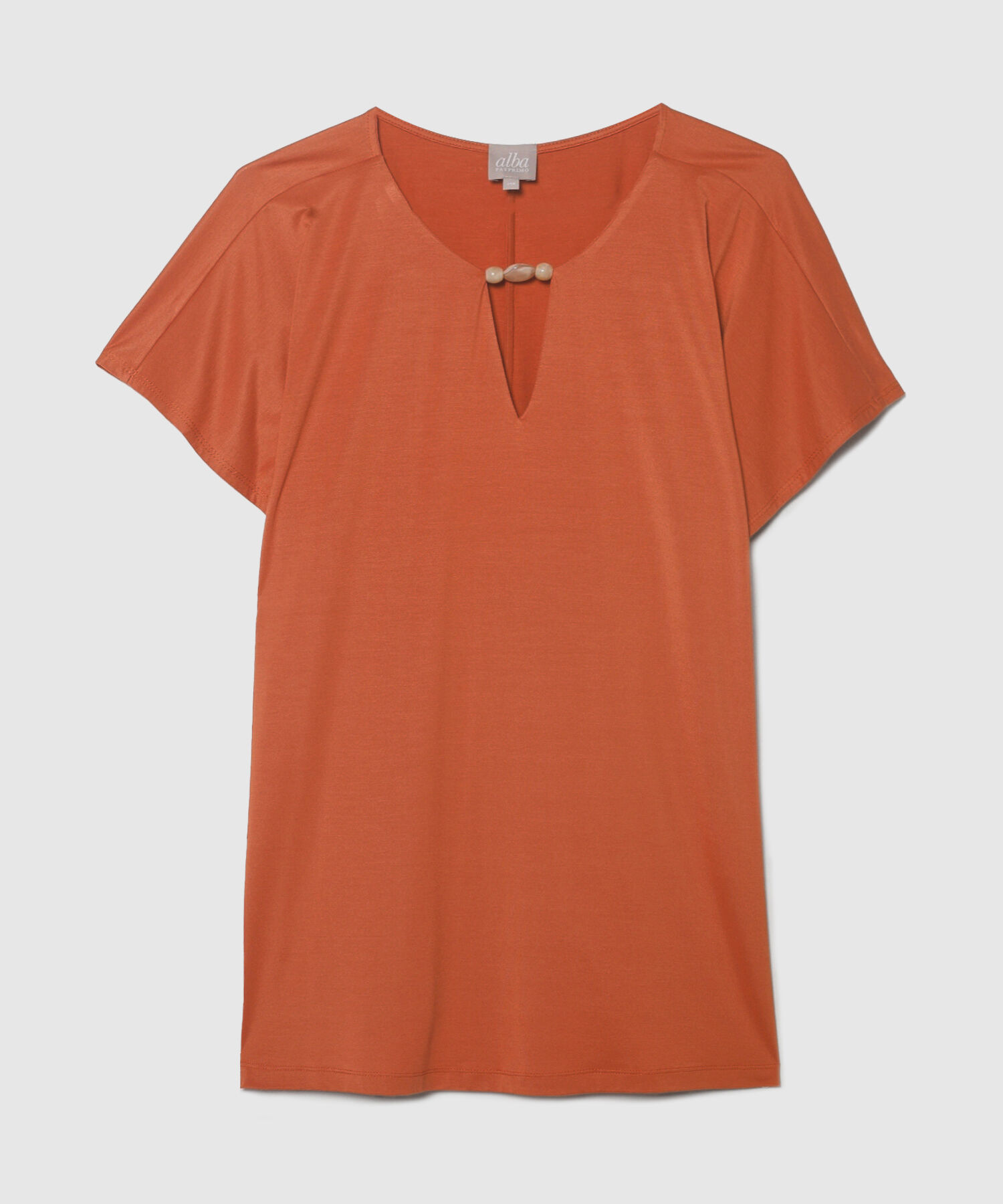 Camiseta Manga Corta Con Insumo En Cuello