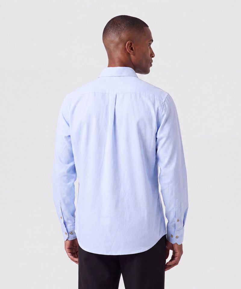 Camisa Manga Larga con Bolsillo Para Hombre
