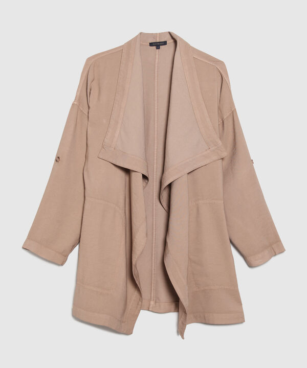 Chaqueta Unicolor Con Charretera