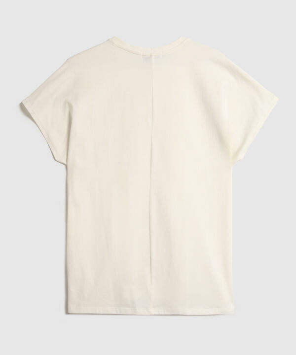 Camiseta Estampada Con Detalle image number null