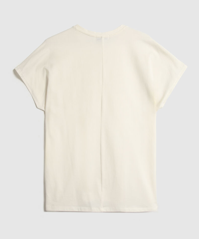 Camiseta Estampada Con Detalle
