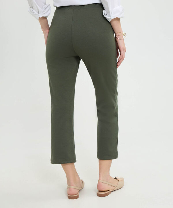 Leggins Corto Unicolor Con Simulación