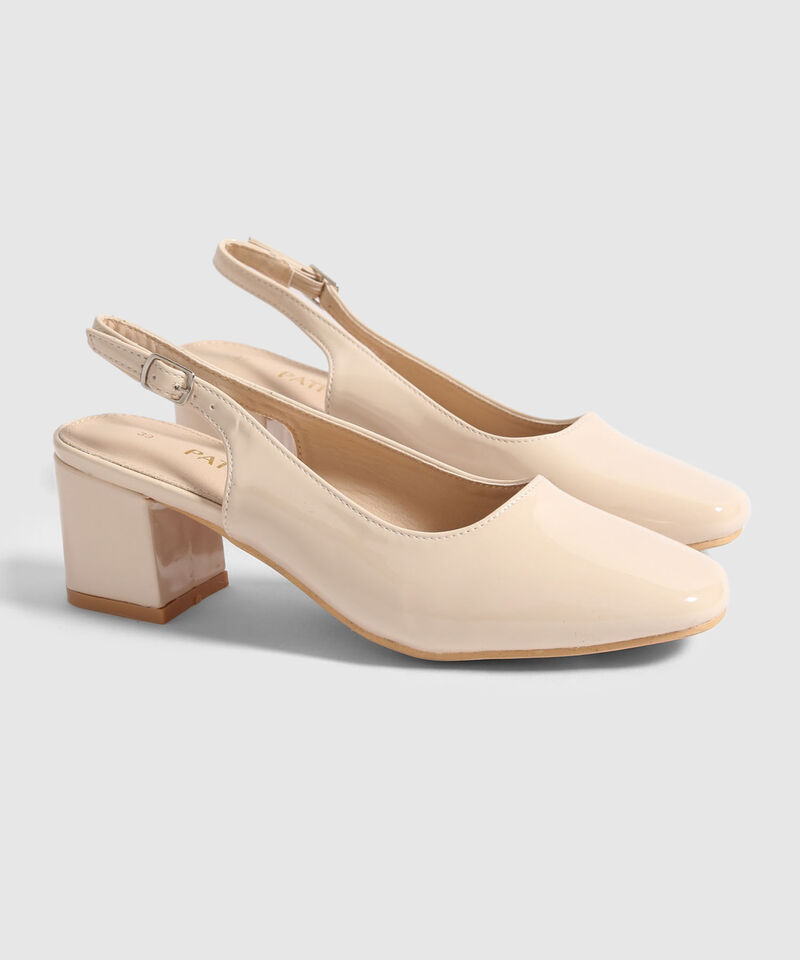 Tacones en Efecto Cuero