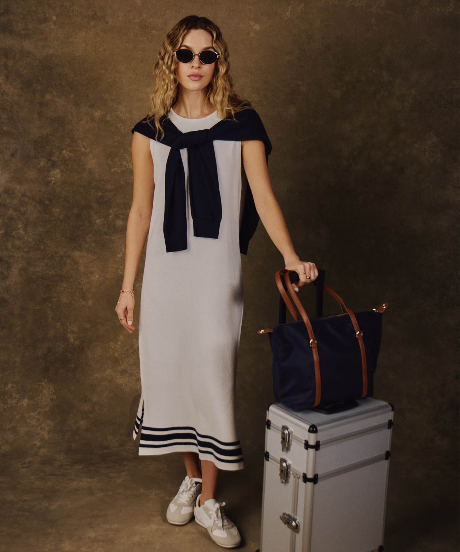 Vestido Midi Sin Mangas Para Mujer