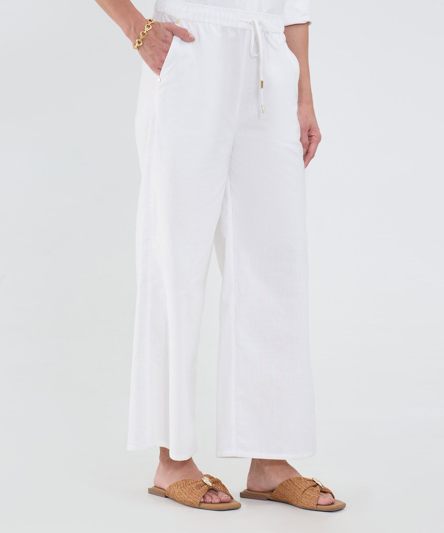 Pantalón En Efecto Lino