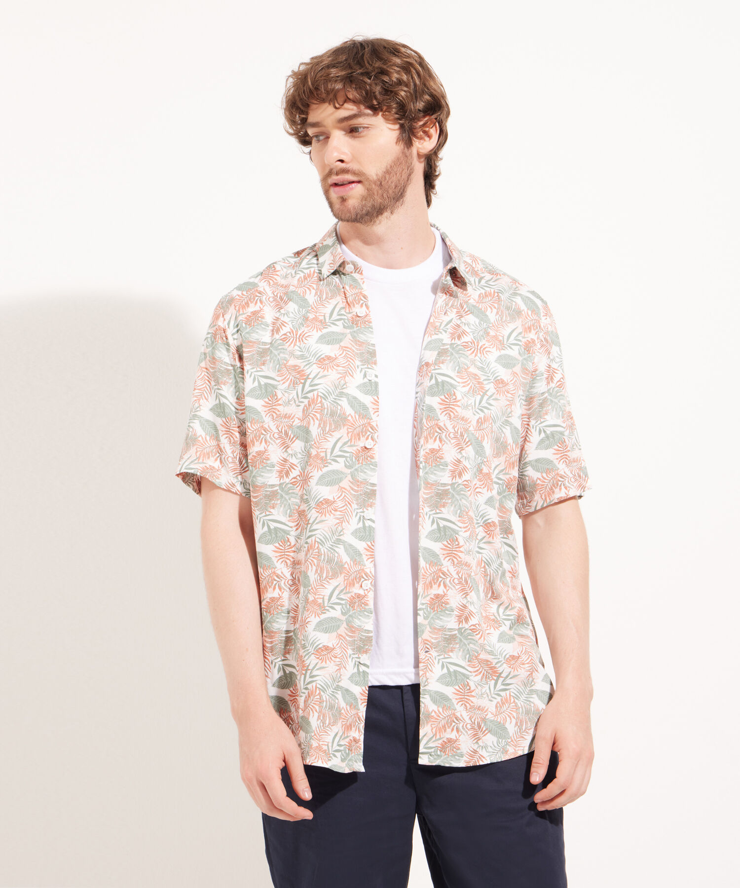 Camisa viscosa hombre sales