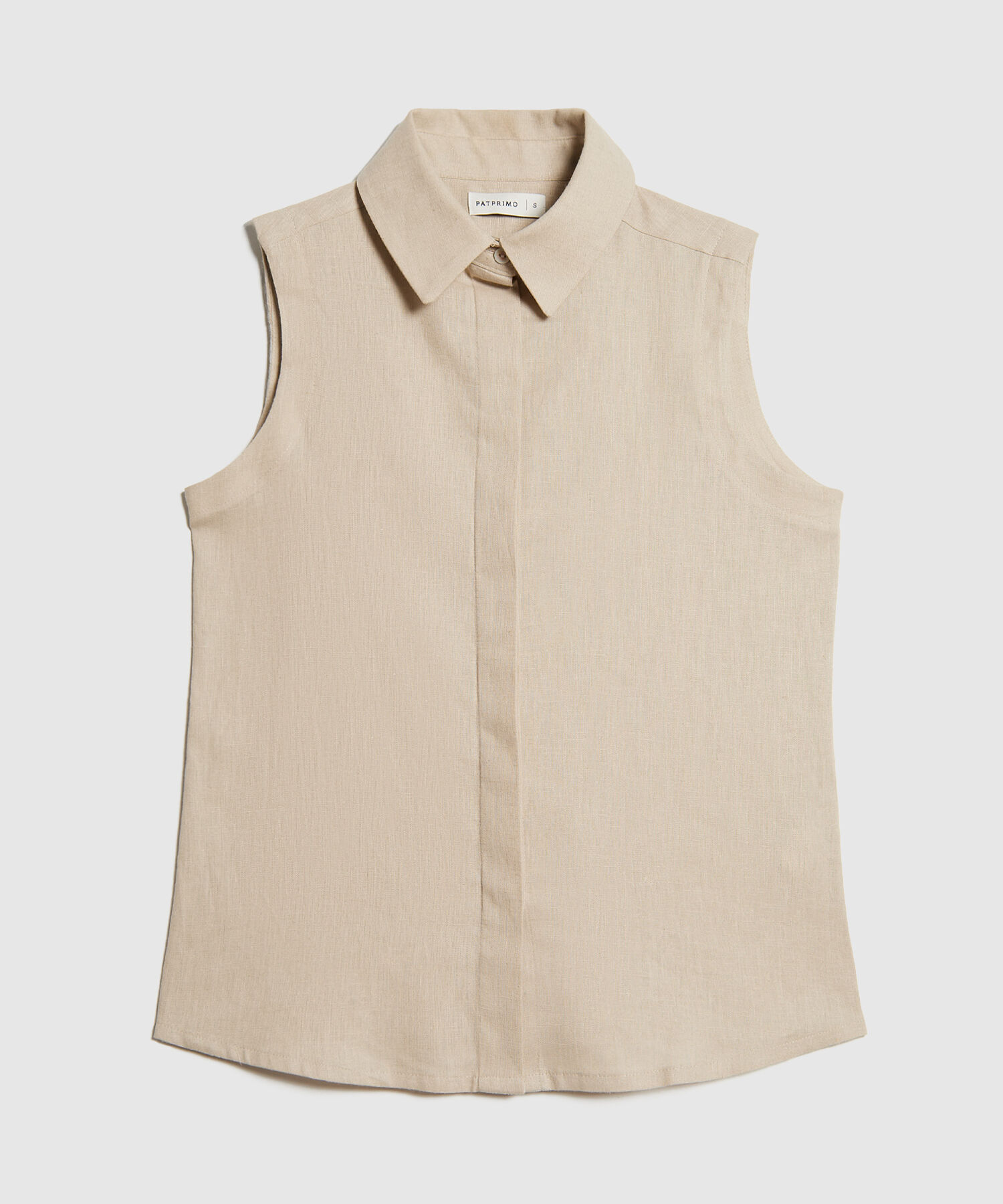 Camisa en Efecto Lino