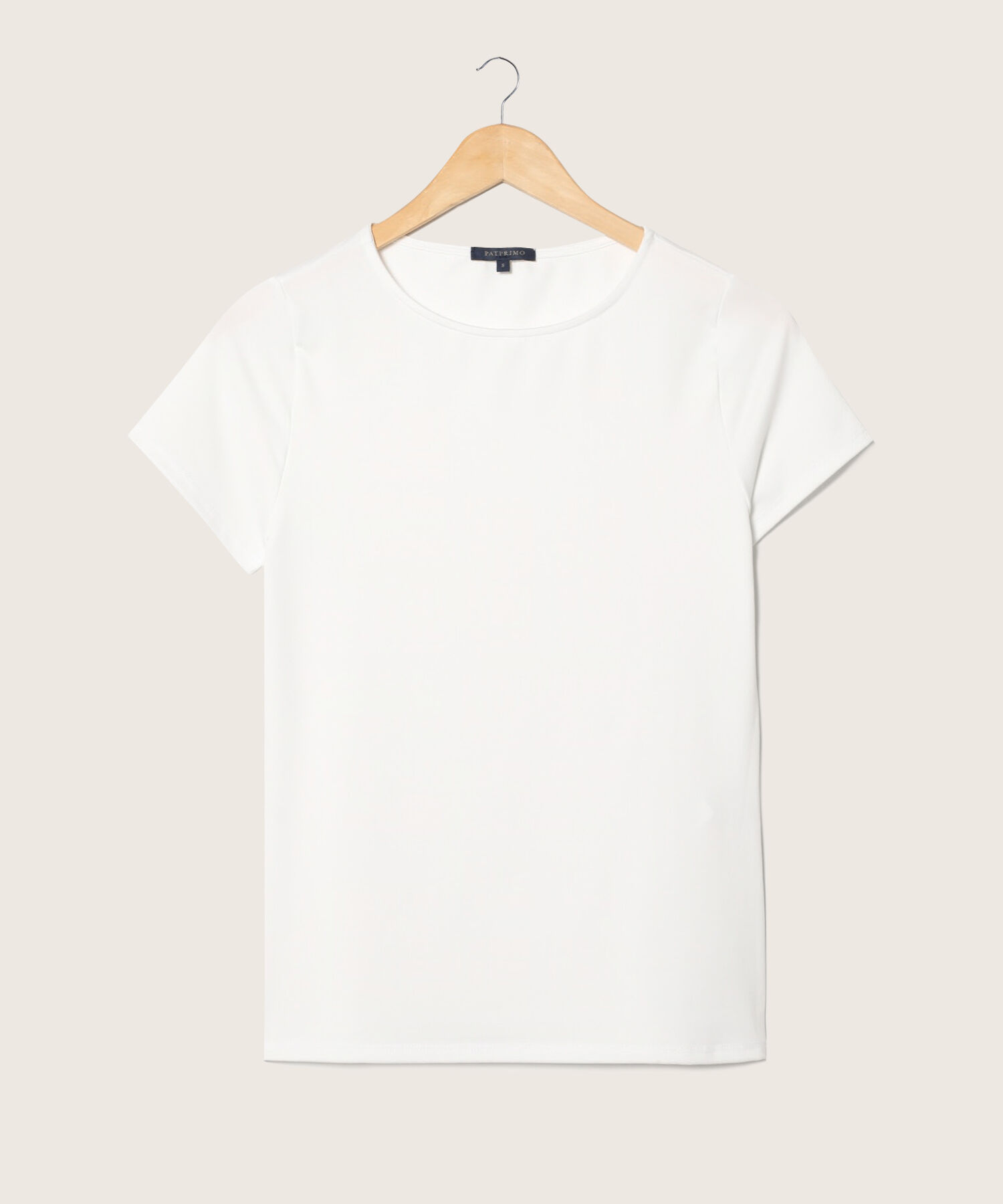 Camiseta Manga Corta Cuello Redondo Unicolor
