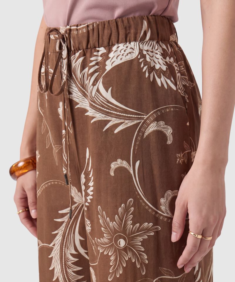 Pantal&oacute;n Estampado Bota Ancha Para Mujer
