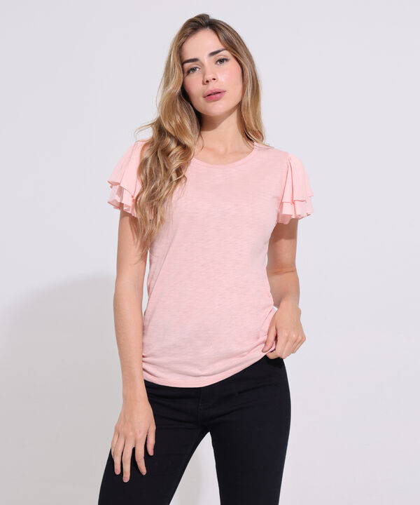 Camiseta Con Manga Volada