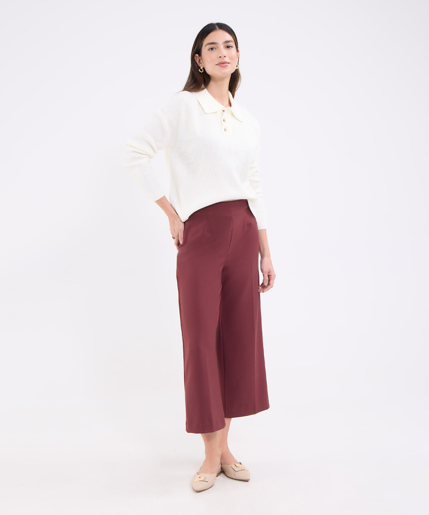 Saco unicolor con botones para mujer
