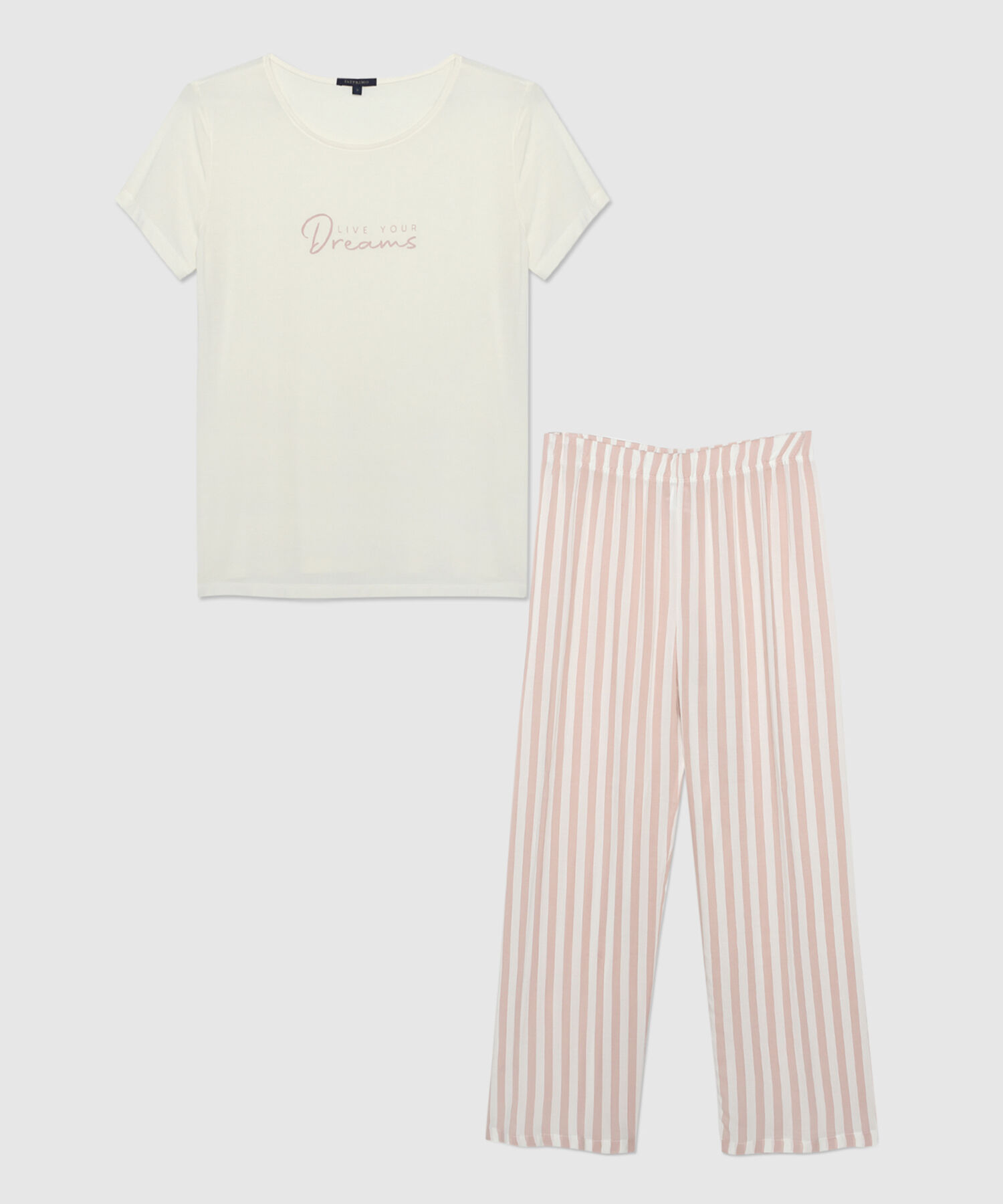 Pijama Camiseta Manga Corta Con Screen Y Pantalón Largo