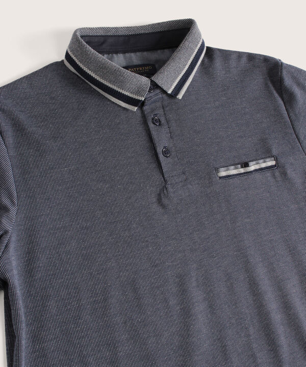 Polo Preteñida Cuello Tejido