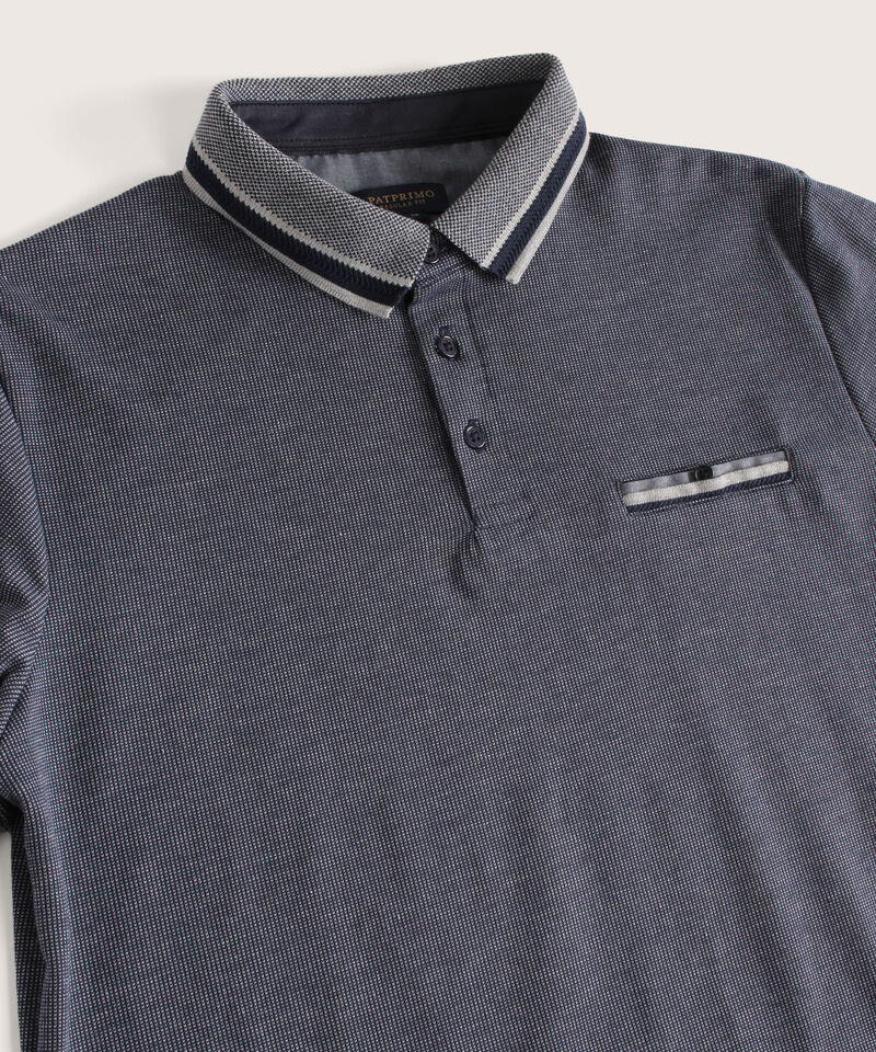 Polo Preteñida Cuello Tejido