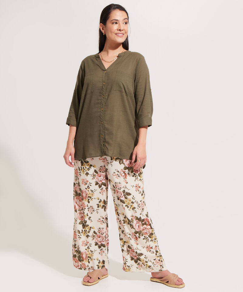 Blusa Manga ¾ con Cuello Neru
