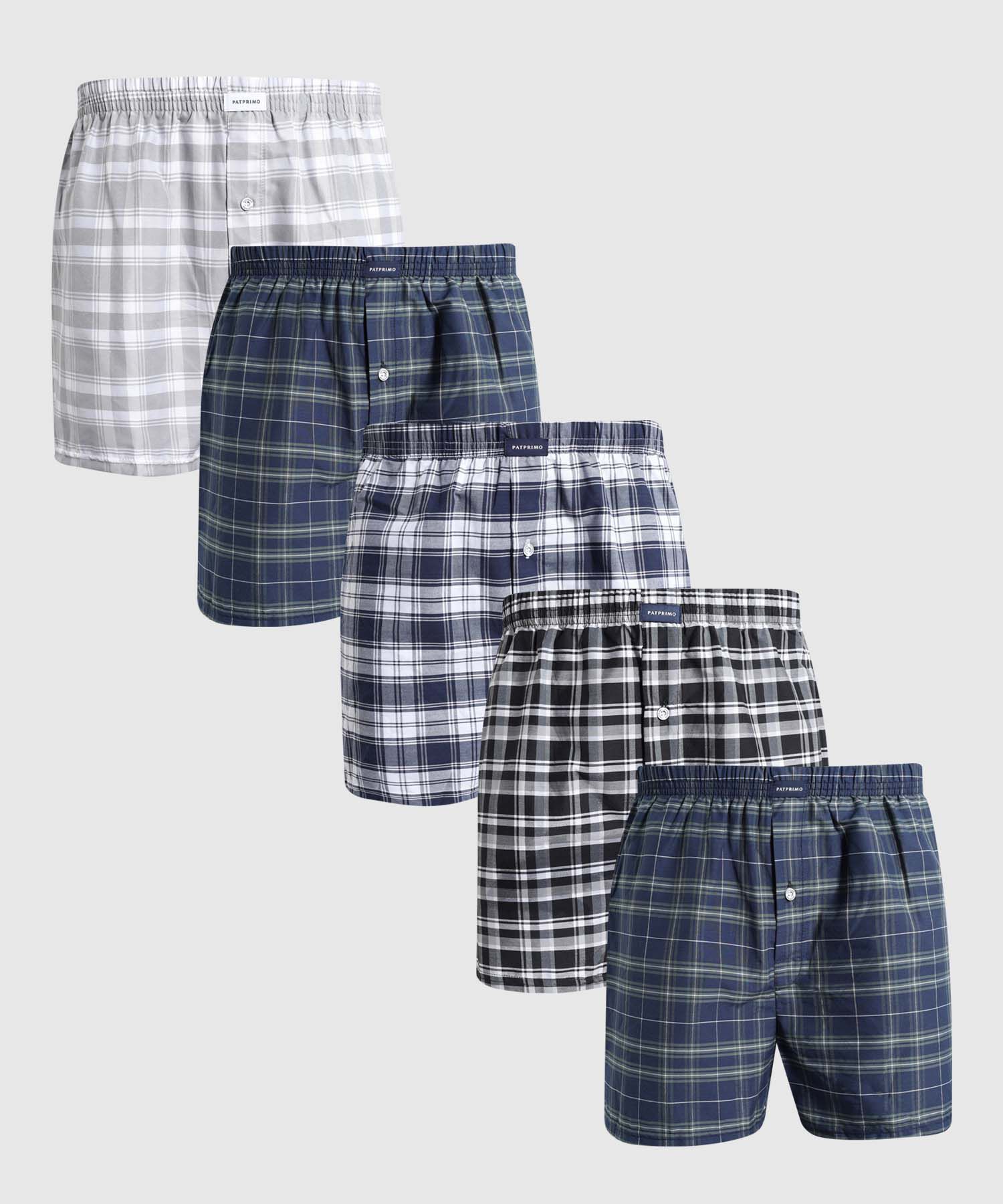 Pack X5 Boxer A Cuadros 