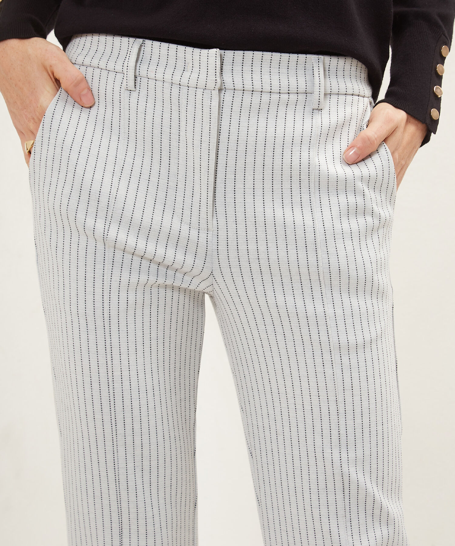 Leggins Preteñido Tipo Pantalón Con Bolsillos Laterales Y Vena En Delantero, Serena