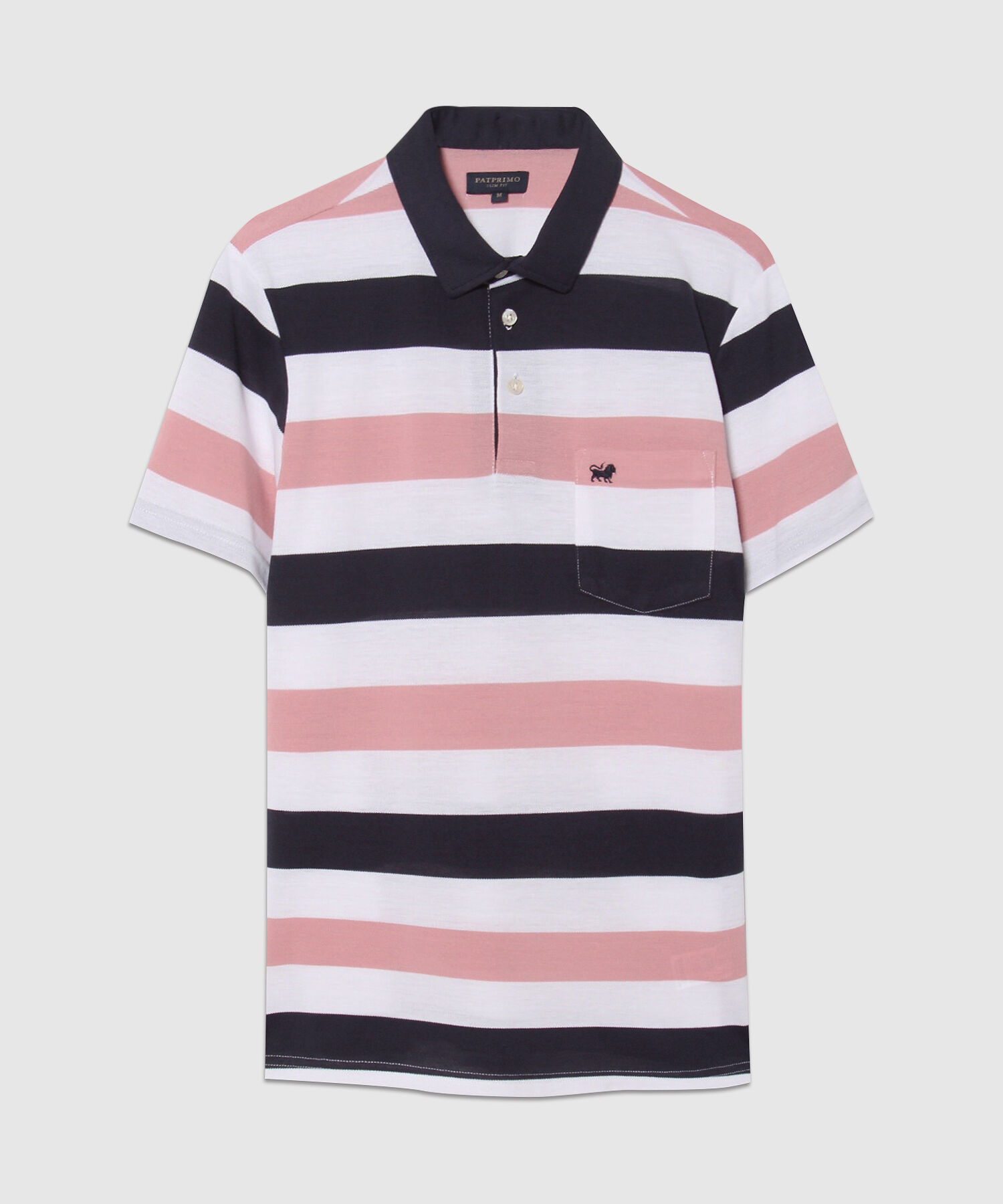 Polo  Cuello Duro, Con Bolsillo Y Silueta Slim Fit, Campiello