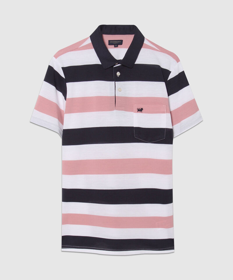Polo  Cuello Duro, Con Bolsillo Y Silueta Slim Fit, Campiello