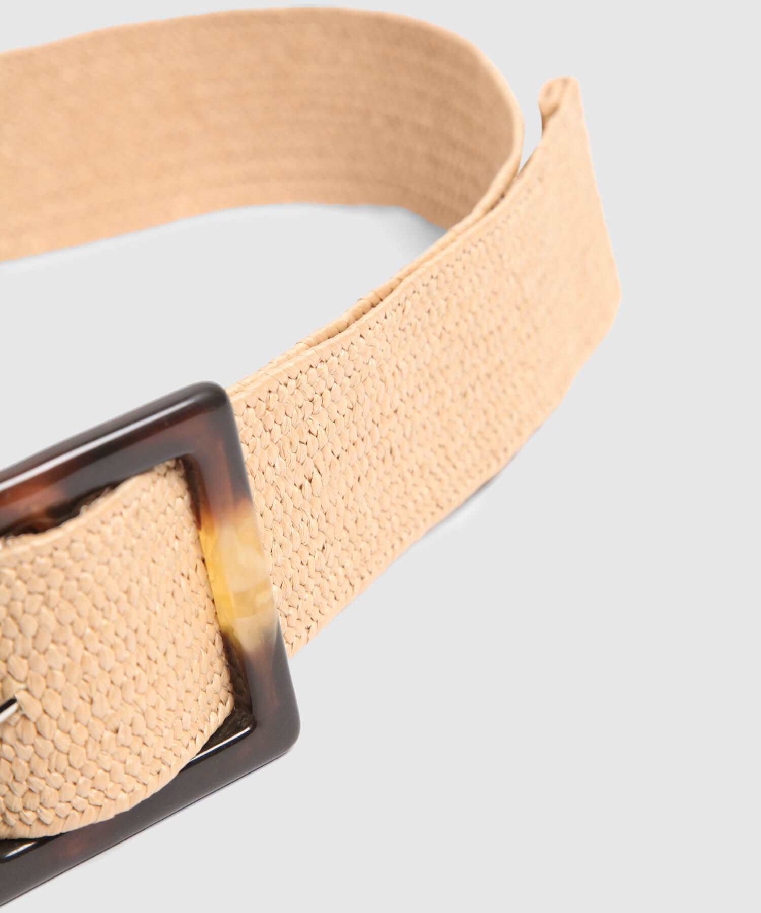 Cinturón Trenzado Para Mujer Con Hebilla Cuadrada